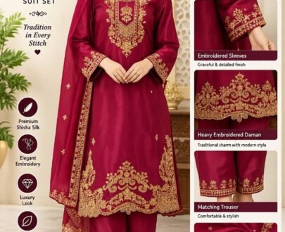 3 piece stitched suit